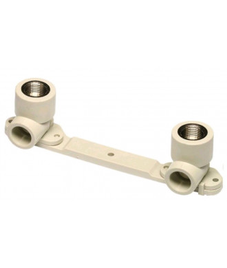 На фото Hi-Therm PP-R double wall plate elbow for mixer